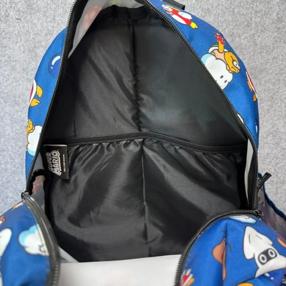 Bioworld Super Mario Bros Enemies Blue All Over Print 16” Backpack Nintendo